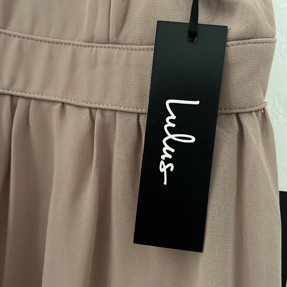 Lulus Tan gown - Picture 4 of 4